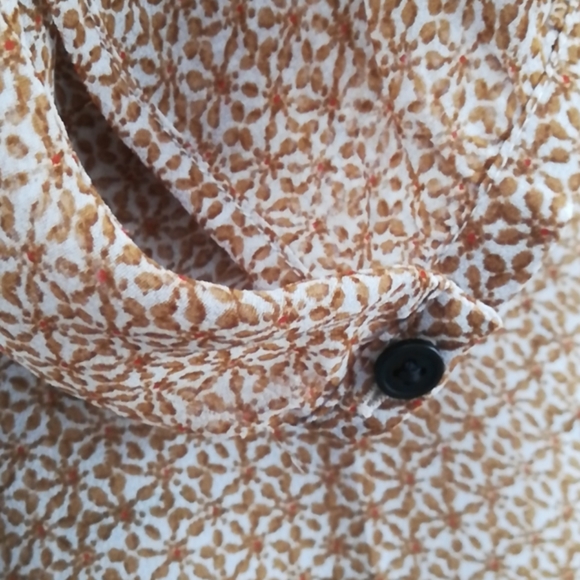 LOFT Sheer Brown & Black Blouse- NWT - Picture 12 of 14